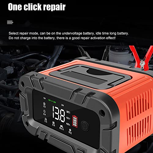 Carregador,ERYUE Carregadores de bateria de carro 12V/24V Dispositivo de carga de reparo de pulso in