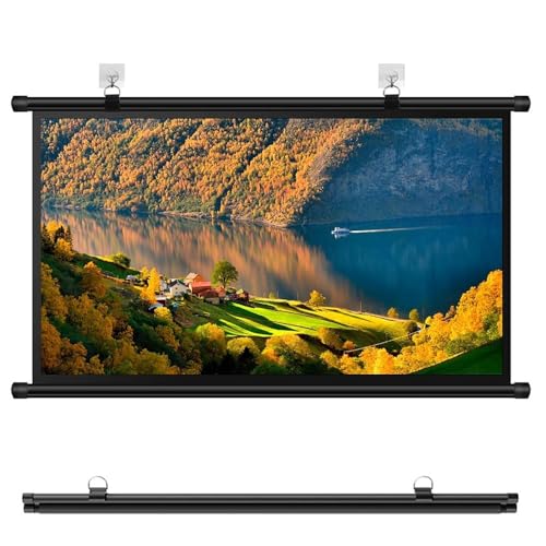 Pantalla manual para proyector 72 pulgadas 4:3 HD miniatura 1