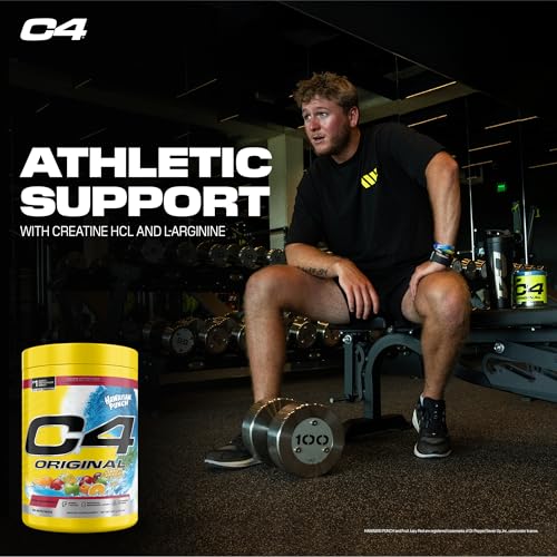 Image of Cellucor C4 Original Pre Workout - Hawaiian Punch - Pre-Workout for Endurance, Focus & Performance with 200mg Caffeine, Beta-Alanine, Creatine Nitrate, L-Arginine & PeptiPump - Sugar Free, 50 Servings