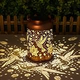 Mothers Day Gifts for Mom Grandma - Birthday Day Gifts for Women, Hummingbird Solar Lantern Outdoor Waterproof, Garden Decor