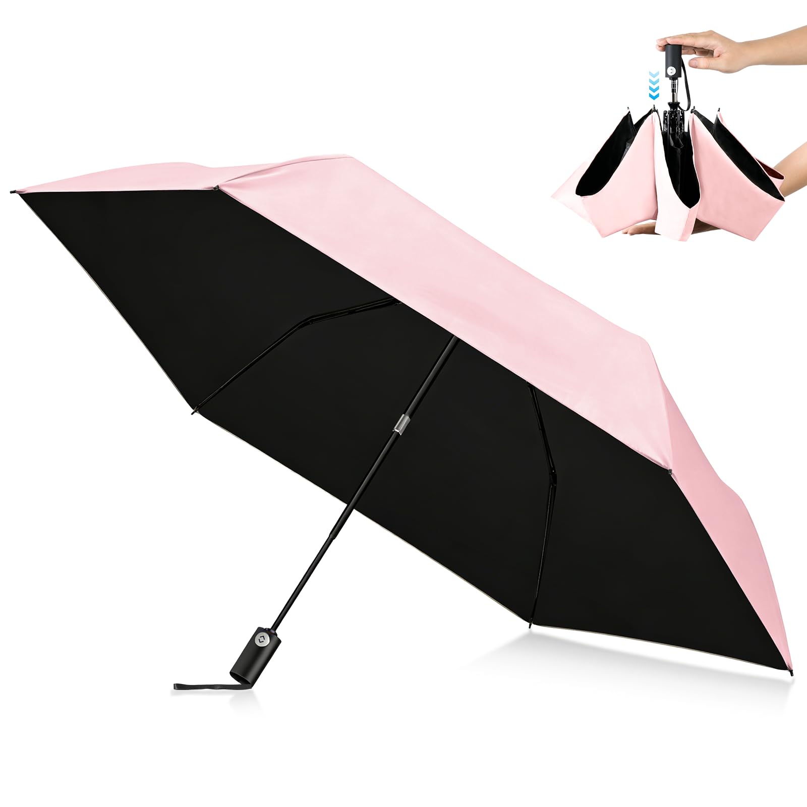 【JIS認証·改良型段階収納】日傘 uvカット 100遮光遮熱 折り畳み 折りたたみ傘 晴雨兼用 自動開閉・耐風撥水 軽量 100cm大傘径 熱中症対策 日焼け止め メンズ/レディース/子供 母の日 父の日プレゼント