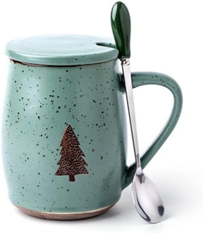 European Christmas Mug Retro Golden Cup Mouth Bone China Coffee Couple Ceramic