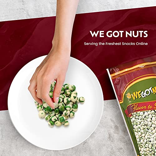 image for Green Wasabi Peas | 4 Pound Resealable Bag of Hot Wasabi Peas |Healthy