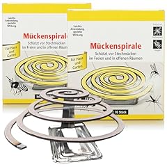 com-four® 20x Mückenspirale mit Halter...