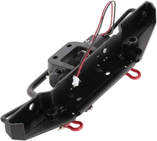 Goolsky Metal Front Bumper With 2 Led Light & Remote Control Electric Winch For Trx-4 Scx10Ii 90046 #TOP5