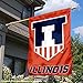 Illinois Fighting Illini Victory Badge House Flag Banner