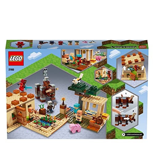 Image of LEGO Minecraft The Illager Raid 21160 Boys, Girls, Ages 8 and Up