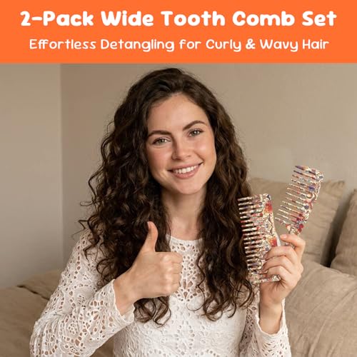 Set de 2 Peines de Dientes Anchos para Desenredar miniatura 7