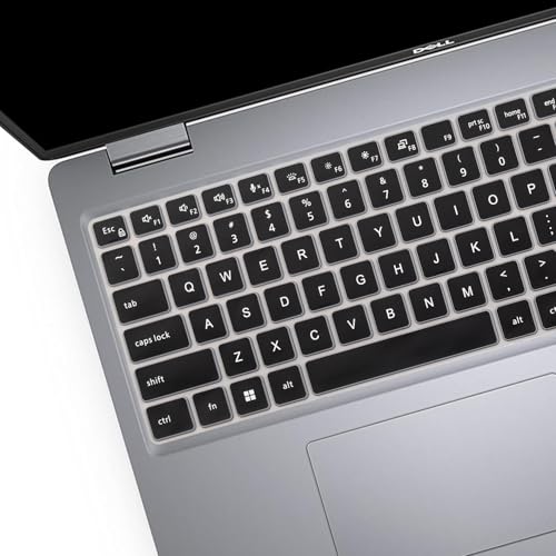 Image of Keyboard Cover for 15.6 inch Dell Latitude 5520 5521 5530 5531 Keyboard Skin, 15.6 inch Dell Precision 3560 3570 3561 3571 Laptop Keyboard Cover Protective Skin, Black