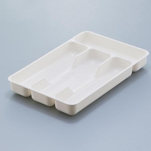 Miniatura 4 de Bandeja de plástico para almacenamiento de cubiertos de cocina y accesorios, organizador de cajones de utensilios, contenedor para organización de