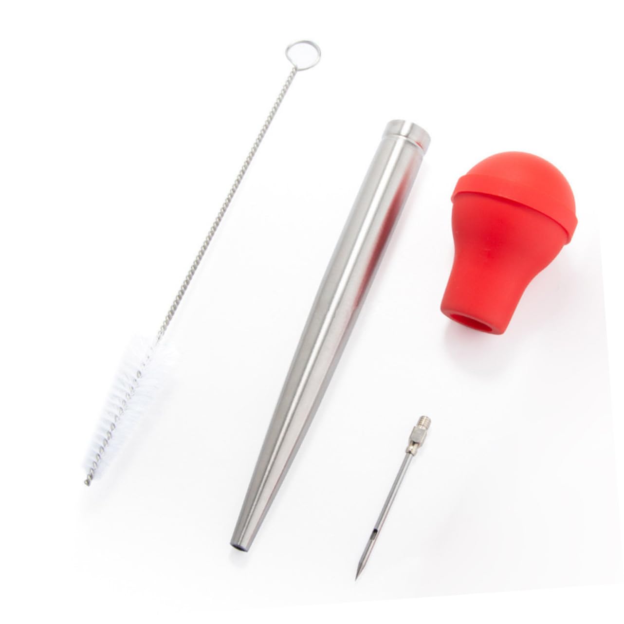 KICHOUSE Turkey Baster Seasoning Injector Barbecue Pump Drip Oil Seasoning Tube Set with Cleaning Brush for Home Kitchen