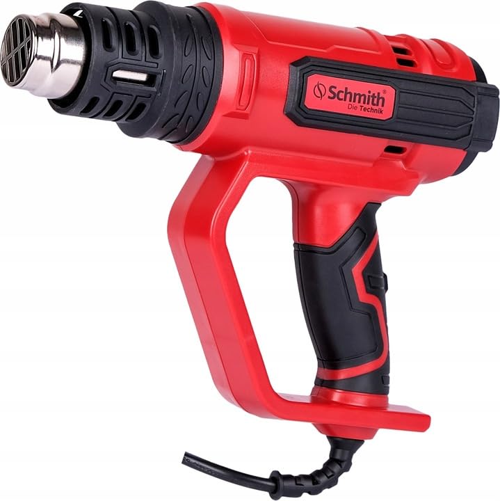 Pistola ad Aria Calda, Pistola Termica 2000W - ideale per rimozione vernice, modellatura plastica, saldatura e sbrinamento, con 2 impostazioni e 4 ugelli per versatilità.