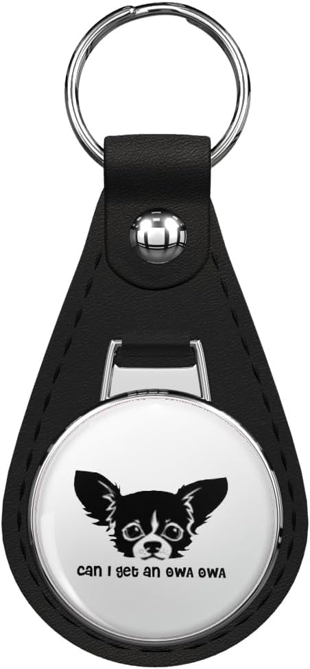Can I get an OWA OWA Leather Keychain Stainless Steel Ring for Keys, Bags, or Backpacks