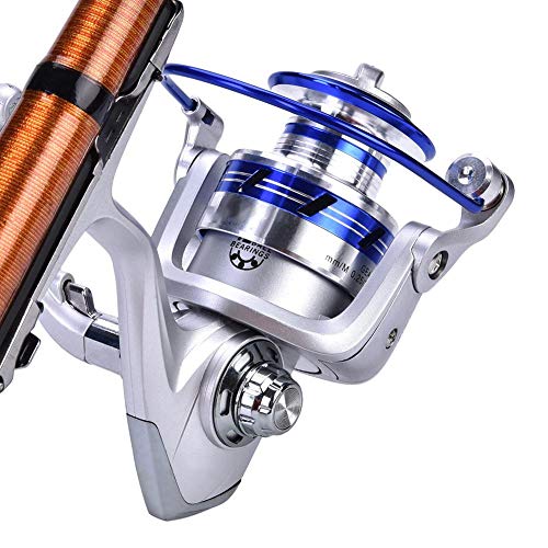 Alomejor Angelrolle Rad Faltbare Salzwasser-Spinnrolle mit Korrosionsschutz 2000 3000 4000 5000 Series – Bild 3