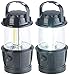 Produktbild PEARL Batterie Lampe: 2er-Set dimmbare LED-Laternen, 3 COB-LEDs, Batteriebetrieb, 3W, 140 lm (LED Campinglampe, Campinglampe Batterie, Batteriebetriebene Lampen)