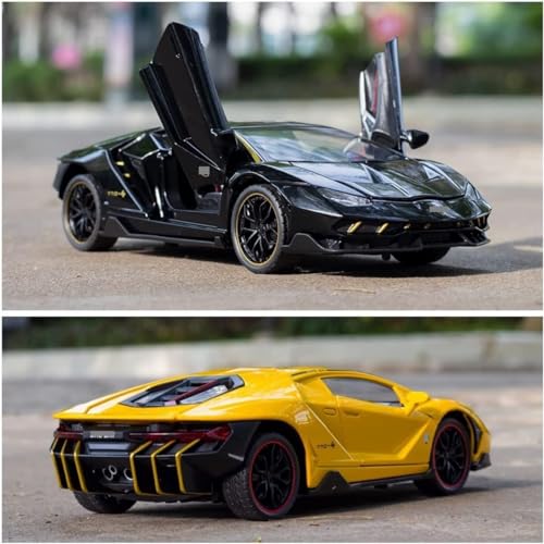 Image of DEOXY 1:24 Scale Big Lemborgini Lp770 Alloy Car Model Diecast Toy Vehicles For Kids With Lights And Music,Gifts For Boys And Girls,Red