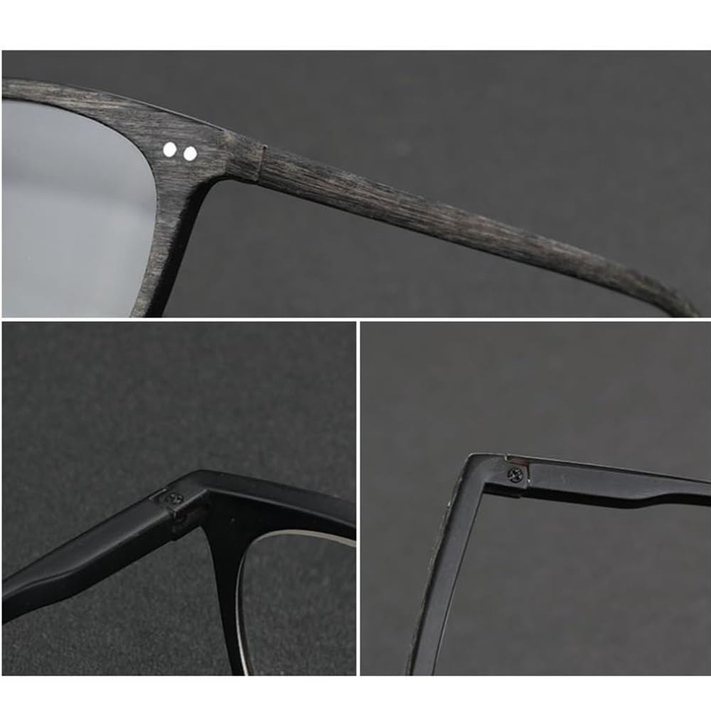COKYIS Bifokale Sonnenbrille Photochrome Lesebrille Progressive Multifokus Computer Lesehilfe Brille Retro Computerbrille Gleitsichtbrille Herren Damen (Color : G, Size : 3.0X)