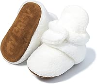 Vista 69 de Sawimlgy - Botines de algodón antideslizantes para recién nacido, con agarre, para cuna o para el invierno 010/Amarrón