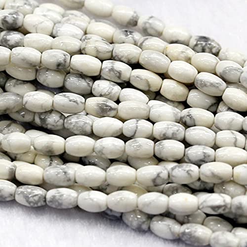 Perles en howlite blanche pour collier de mariage bohème et été