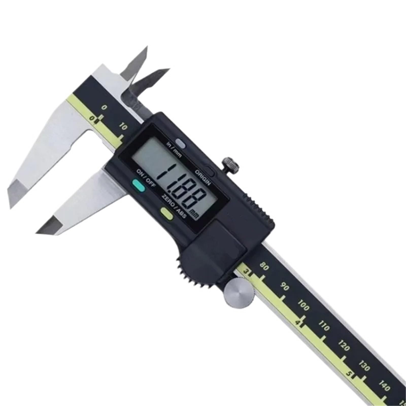 Calibrador digital, Calibrador Vernier digital LCD 150/200/300 mm Herramienta de medición de acero inoxidable,Alta precisión(150mm)