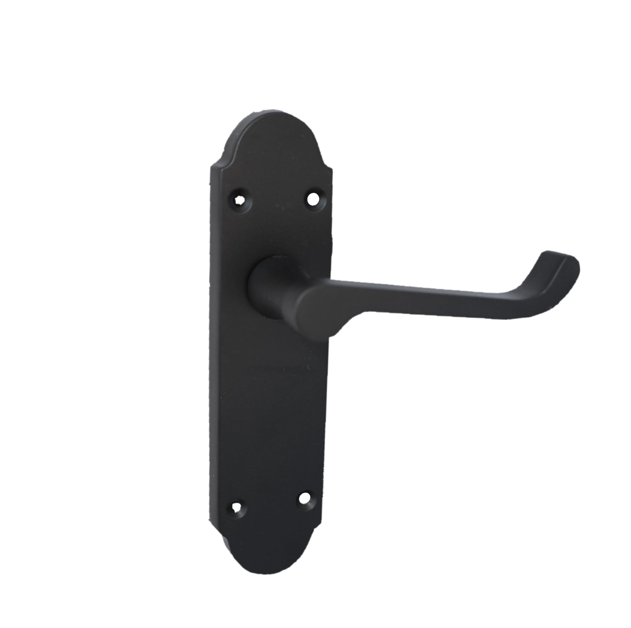 Haven Heritage Black Internal Door Handles- Epsom Style Door Handle Latch - Indoor Door Handles, Matt Door Handles, Door Handles Internal Sets - Epsom Scroll Door Handle Latch - Matt
