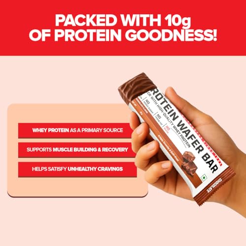 Image of GNC Pro Performance 100% Protein Wafer Bar l 10g Pure Whey Protein Snack l Rich Coffee Bites l 0 Trans Fat l 0 Added Sugar l No Palm Oil l 40g