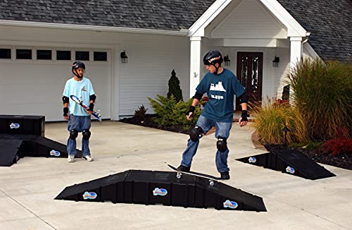 Landwave Skateboard Ramp Park Starter Pack With 2 Ramps And 1 Landing Deck #TOP3