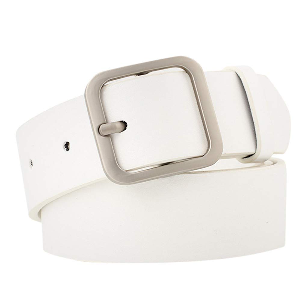 Dirk41 Rim Belt Ladies Fashion Trend Decorative Buckle Belt Wild Belt Belt Big Belts for Men Mens Belt
