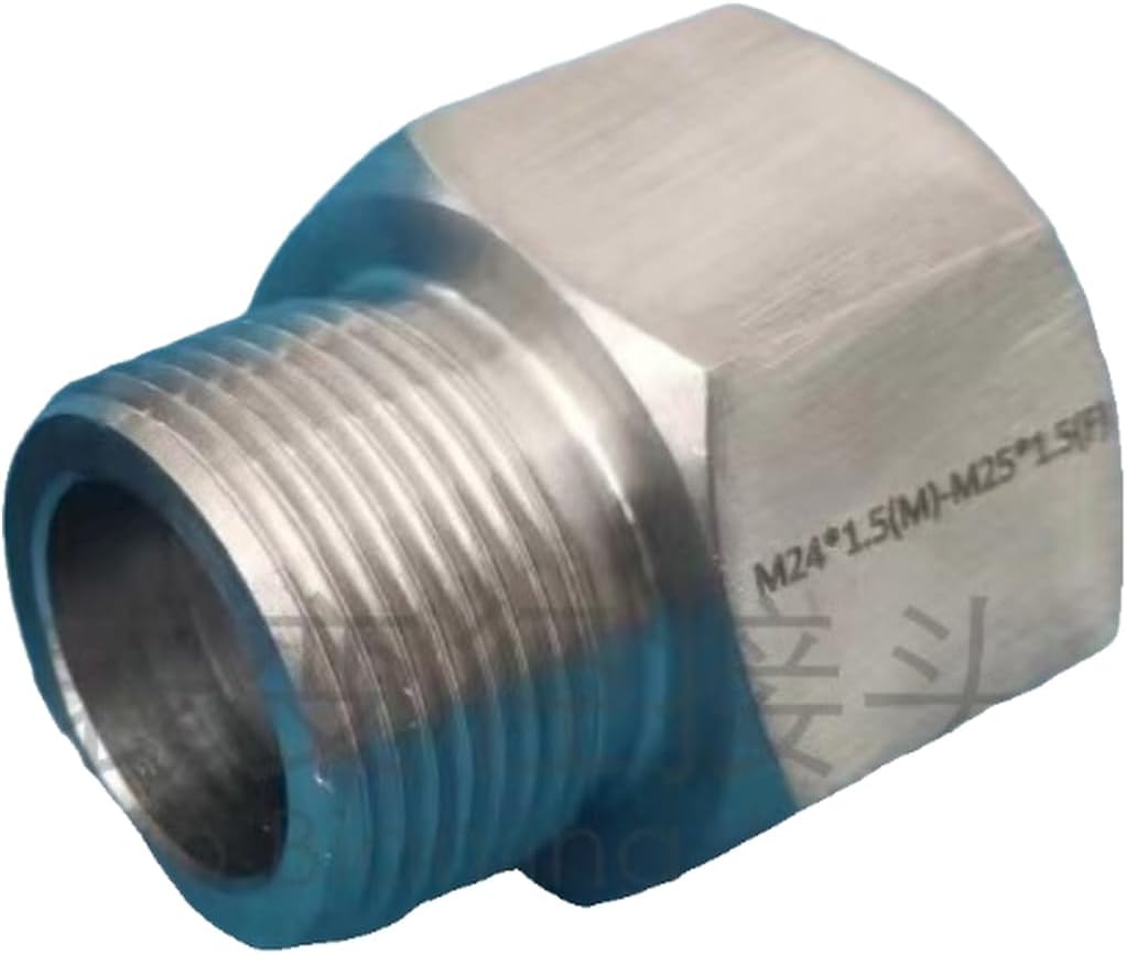 304 stainless steel instrument variable diameter double external male screw internal and thread adapter M22 M24 M25 M27(M27*1.5 to G1/2 adapter)