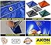 AKON Curtain Track Custom Size Vinyl Tarps | You Give The Dimensions with Grommets Made to Order Throw Tarps, Covers, Patios, Porch, Screen Rooms, Gazebos Waterproof 100% Weather Resistant