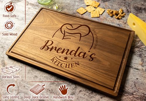 Tabla de cortar rectangular personalizada de madera miniatura 2