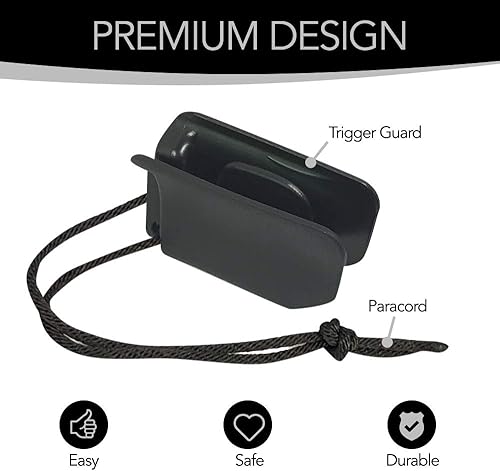 Miniatura 2 de Funda protectora de gatillo negra con paracaídas