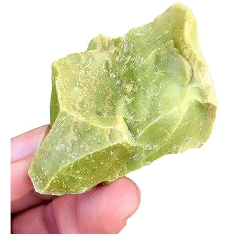 TENET - Piedra bruta natural para cristaloterapia meditación reiki (ópalo verde crudo 3-4 cm)