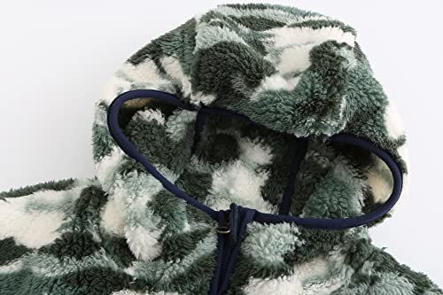 Boys Fleece Sherpa Hoodie Sweatshirts Kids Ultra Soft Full-Zip Jacket3