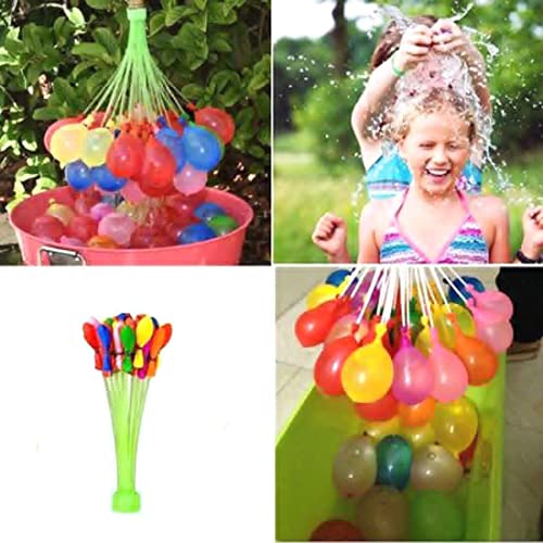 Image of Holi Water Magic Balloons l Set of 3 Bunch l 111 Baloons l Multicolour l Quick Fill and Auto Tie in 60 Seconds with Universal Tap Adaptor (Ballon 111 Pcs)