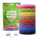 Mosquito Repellent Bracelet 15 Pack, Insect Repellent Bracelet - 300 Hours Insect Repellent Protection, Deet-Free, Mosquito Bands, Adjustable Bands for Adults & Kids - Image 1