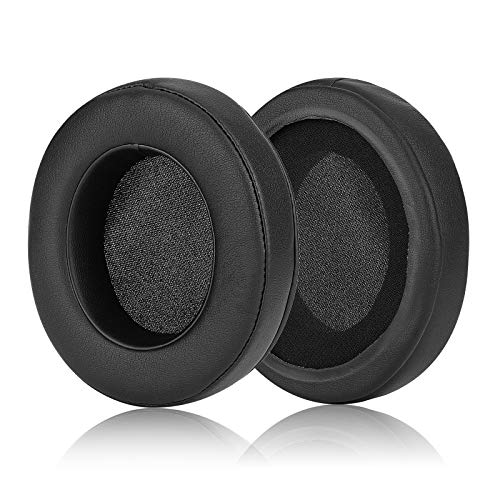 Repuestos para almohadillas de auriculares con cuero proteico y espuma de memoria para Razer Nari, Ultimate, Essential, Kraken Kitty, Kraken Tournament Edition - Ovalado (Negro) miniatura 6