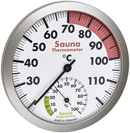 TFA Dostmann Analog Sauna Thermo-Hygrometer Heat Resistant Materials Temperature Humidity