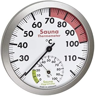 TFA Dostmann Analog Sauna Thermo-Hygrometer Heat Resistant Materials Temperature Humidity