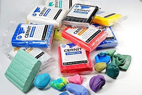 CERNIT CE0900056812C, A Pack of Polymer Clay Block, Number One Range, Modelling and Baking Clay, Taupe Colour, 56 g Block - Image 4