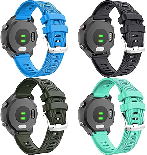 Classicase �R���p�`�u�� Amazfit GTS/GTS 2 / GTS 2 mini/GTS 2e / Bip S/GTR 42mm ���v�o���h�A�\�t�g�V���R�������p���X�g�o���h (20mm 4-Pack G)