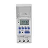THC15A Programmable Timer, LCD Real Time Display, 24 Hours 7 Days Cycle Programming for Street Neon Light, Rechargeable Battery