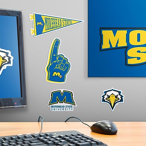 Image of Morehead State University 8ct Vinyl Large Deluxe Stickers Variety Pack - Laptop, Water Bottle, Scrapbooking, Tablet, Skateboard, Indoor /Outdoor - Set of 8