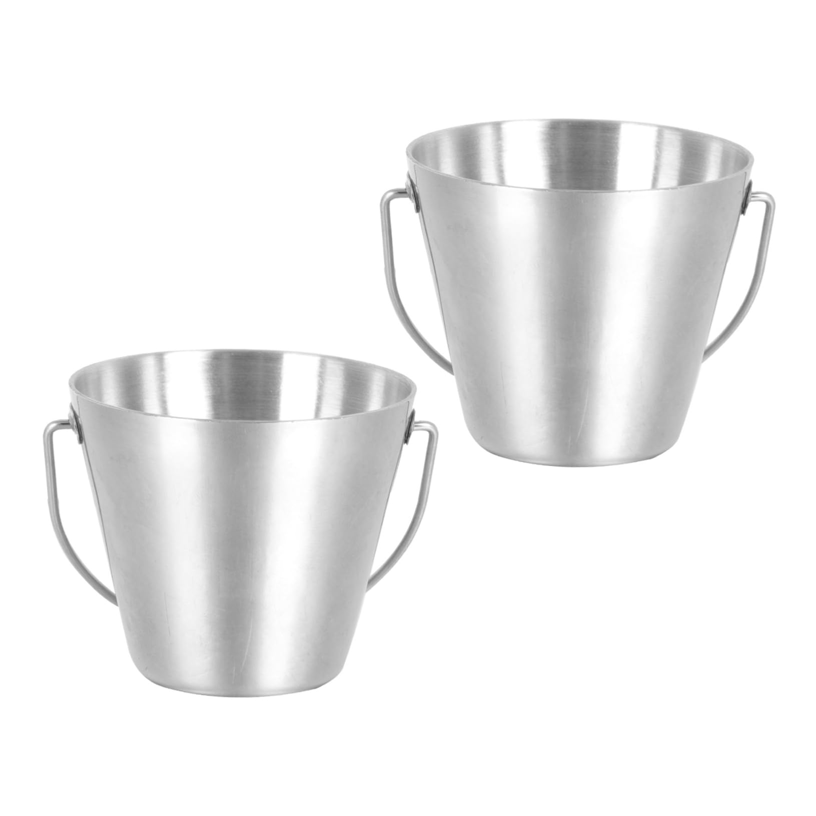 GOOHOCHY 2pcs Teppanyaki Egg Tray Egg Serving Cup Egg Stand for Display Chip Container Mini Serving Buckets Egg Storage Rack Egg Storage Bucket Eggs Stainless Steel Egg Holder Silver