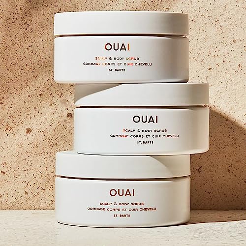 Ouai Scalp Scrub & Body Scrub - St Barts - Coconut Oil & Sugar Scrub - Cleansing Exfoliating Scrub for Hair & Body, 96.40 g (Pack of 1) - Image 2