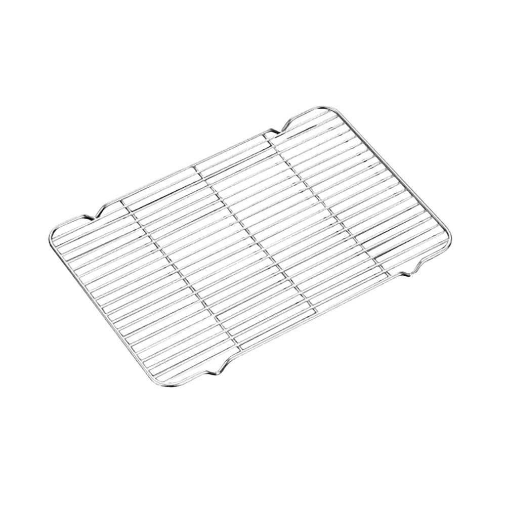 Grille de cuisson en acier inoxydable 29x21cm antiadhésive pour barbecue