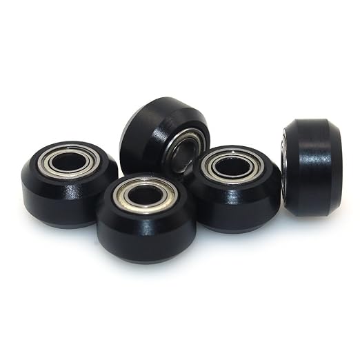 Biqu 3D Printer Small Plastic Pulley Passive Round Wheel With Bearing Idler Pulley Gear Perlin Wheel (Pack Of 5 Pcs) (608408772682)