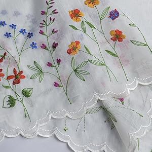 Kfl027sheerembroiderypastoralstylecafecurtainwhitesheertiersforwindows2panelswildflowerw30xl36x2tiers Urban Country Home Decor Kfl027 sheer embroidery pastoral style cafecurtain white sheer tiers for windows 2 panels wild flower w30 xl36 x2 tiers urban country home decor