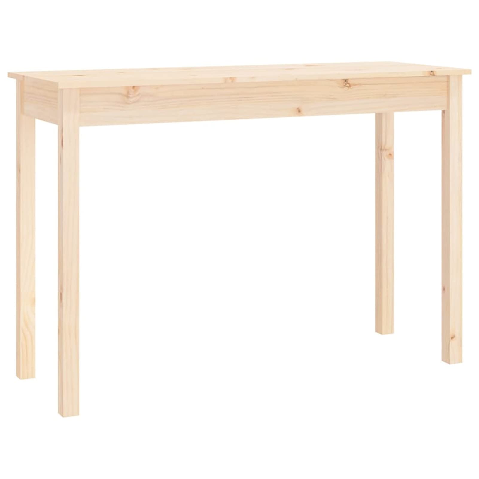 Homgoday Mesa Consola Madera Maciza de Pino 110x40x75 cm Mesas auxiliares de salón,Mesa Consola Recibidor Mueble de Entrada Estrecha Clásica
