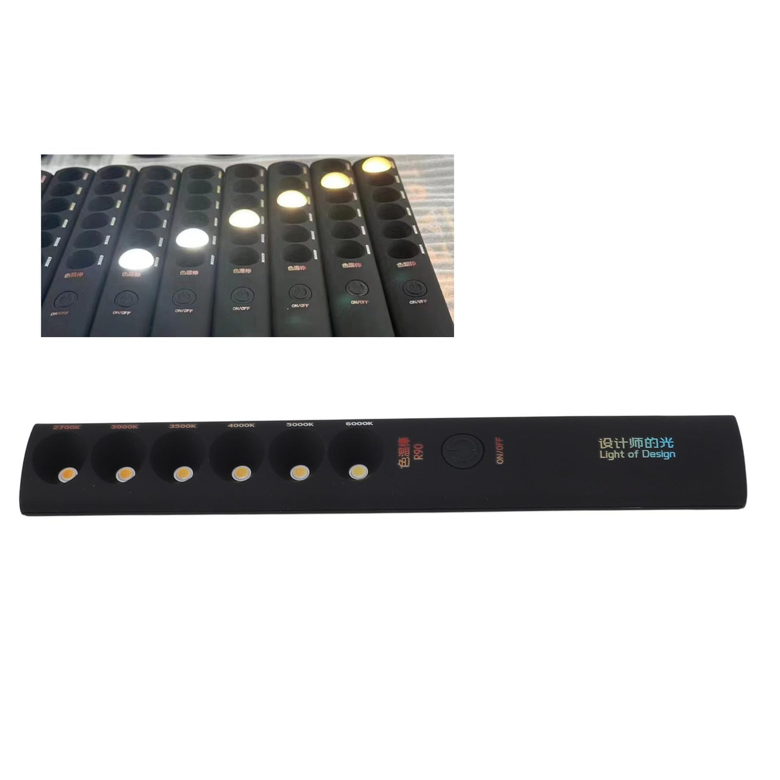 Bâton lumineux portatif de température de couleur de poche bâton de lumière vidéo de photographie professionnel rechargeable 2700K 6000K 6 modes bâton de lumière de